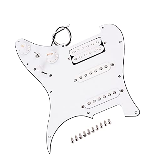 Pickguard précâblé Garde De Pulsion Perçue Chargée SSH Alnico pour La Guitare Électrique Stratocaster - Les Beatles, Paul McCartney, John Lennon, RIngo Starr, George Harrison Pickguard précâblé Garde De Pulsion Perçue Chargée SSH Alnico pour La Guitare Électrique Stratocaster – Image 3