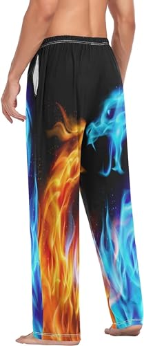 Cute Pajama Pants Mens Lounge Pants Soft Pajama Bottoms with Pockets Drawstring Home Pants4