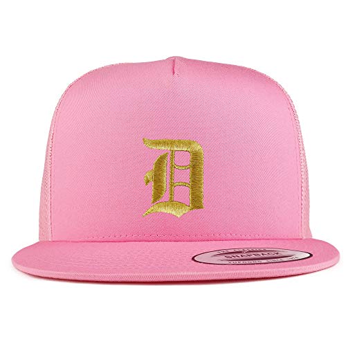 Gorra trucker bordada 5 paneles Old English miniatura 1