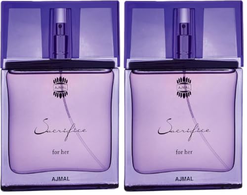 Image of Ajmal Sacrifice Her Women Eau De Parfum Perfume |Premium, Long Lasting Floral & Woody Fragrance for Women,50ML (Pack of 2)