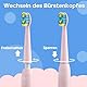 Seago Elektrische Zahnbürste Köpfe mit Super Weiche Borsten und Farbe Verblassene Borsten, für SG-2303, 4er-Pack (Rosa)