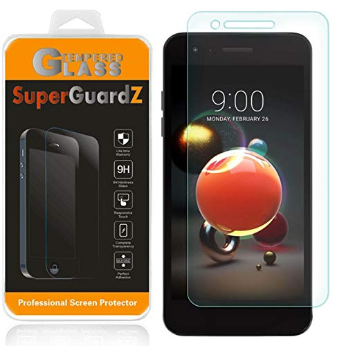 [2-Pack] for LG Tribute Empire/LG Aristo 3 / LG K8 (2018) Screen Protector [Tempered Glass], SuperGuardZ, 9H, 0.3mm, Anti-Scratch, Anti-Bubble [Lifetime Replacement] + 2 Stylus Pen