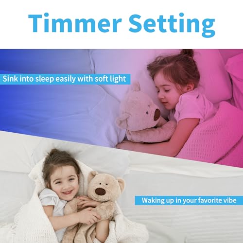Image of NBBUFF Led Lights for Bedroom 200FT(2 Rolls of 100ft), Music Sync Led Strip Lights with 60 Keys Remote and App Control, Color Changing RGB Led Lights for Room Kitchen Party Home Christmas Decoration