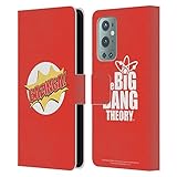 Magnetverschluss System Head Case Designs Offizielle The Big Bang Theory Pop Art Bazinga Leder Brieftaschen Handyhülle Hülle Huelle kompatibel mit OnePlus 9