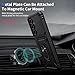 Weycolor for Samsung Galaxy S25 Plus Case with Camera Lens Cover, HD Screen Protector, 10 FT Military Grade Drop Protection, Magnetic Ring Holder Kickstand Protective Phone Case, Black