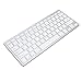 Diyeeni Bilingual Keyboard Portable Thin for German French Spanish Italian Keyboard, Bluetooth Keyboard Compatible with iOS, Android, Windows, OS (Spanish QWETZ Layout)