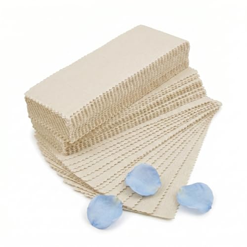 500 Tiras Depilatorias Muselina de Algodón 100% Naturales. Tiras para Depilación Cara y Cuerpo (5x13 cm) Depilación para Bigotes, Cejas, Piernas, Inguine, Bikini, Cera Caliente, Mujer y Hombre