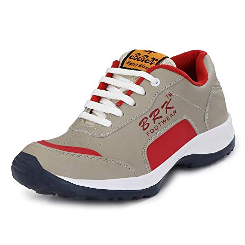 Image of BRK Footwear Men's Blue Running Sports Shoes | Lace-Up Lightweight Sneakers | Rubber Sole | Cushioned Gym Walking Casual Athletic Shoes for Men