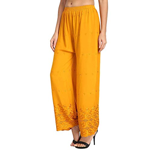 Image of Women's Rayon Half Chicken Palazzo