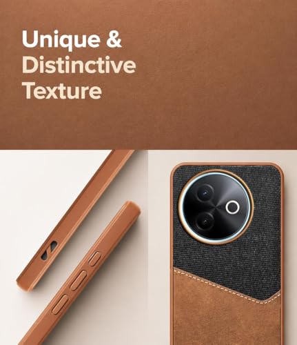 Image of Jkobi Back Case Cover for Vivo Y39 (Dual PU Leather Stitch | Professional Minimalist | Soft and Flexible)