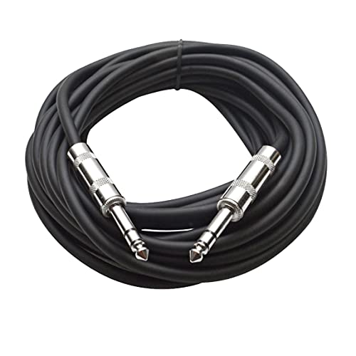 1/4 Guitar Cable 6.35mm Stereo Jack Instrument Cable 5 meter/16 F...