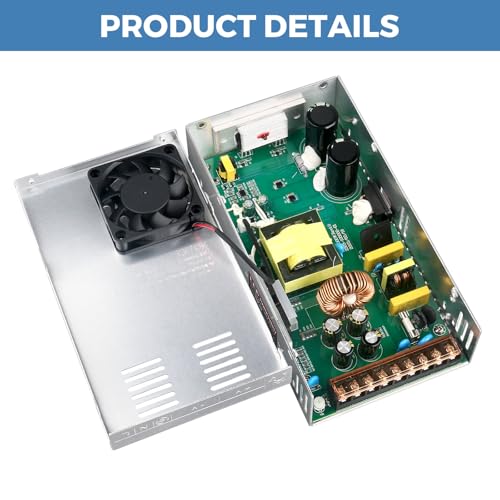 Image of 24V 20A 480W Power Supply AC /DC Adapter Universal Regulated Switching AC 110-220V to DC 24 Volt 20 Amp Converter Transformer LED Driver for LED Strip Light CCTV Camera
