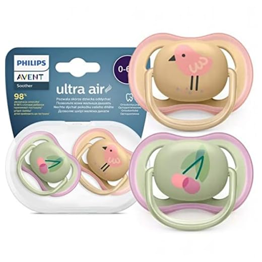Chupeta Ultra Air Dupla Decorada Frutinha/Passarinho 0-6 m