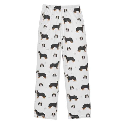 Boys' Pants Bernedoodle Mix Breed Dogs Long Bottoms Jogger Pants Elastic Waist Trousers with Pockets S-XL