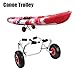 UPQRSG Universal Kayak Carrier, Universal Kayak Wheels Kayak Cartdolly, Aluminium Alloy Transport Trolley Cart for Kayak Canoe Wheel Dollyboat