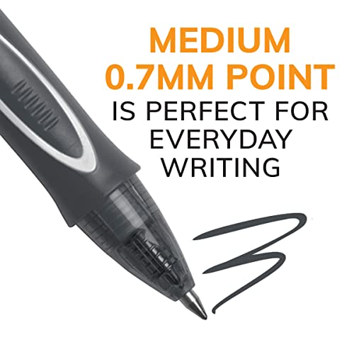 Image of BIC Gel-ocity Retractable Quick Dry Gel Pen, Medium Point (0.7mm), Assorted Colors, Comfortable Full Grip, 4-Count