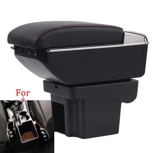 Schowek w podłokietniku samochodowym, do Chevroleta, do modelu NIVA, dwuwarstwowy, chowany, centralny, z popielniczką, uchwytem na kubek, akcesoriami USB, poręczą
