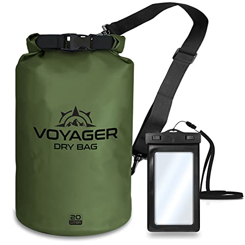 EcoGear FX Bolsa Seca Impermeable de Alta Resistencia Serie Voyager – Bolsa de Compresión con Roll Top – Para Kayak, Rafting, Navegación, Senderismo, Pesca y Camping miniatura 1