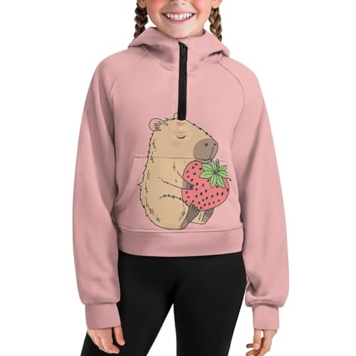 Hoodies for Teen Girls Kids Sweatshirt Zip Up Pullover Cute Clothes Fall Jackets with Pockets for Holiday 5-14