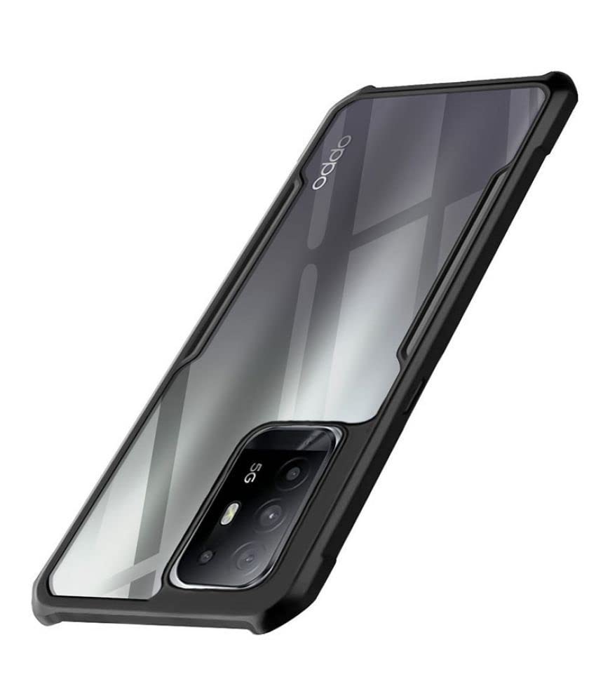 CLICKFLEEK Polycarbonate Shockproof Crystal Clear Back Cover For Oppo F19 Pro+Plus 5G|360 Degree Protection|Protective Design|Transparent Bumper Back Cover Case For Oppo F19 Pro+Plus 5G (Black) (B0C58Z942Y) Amazon Price History, Amazon Price Tracker