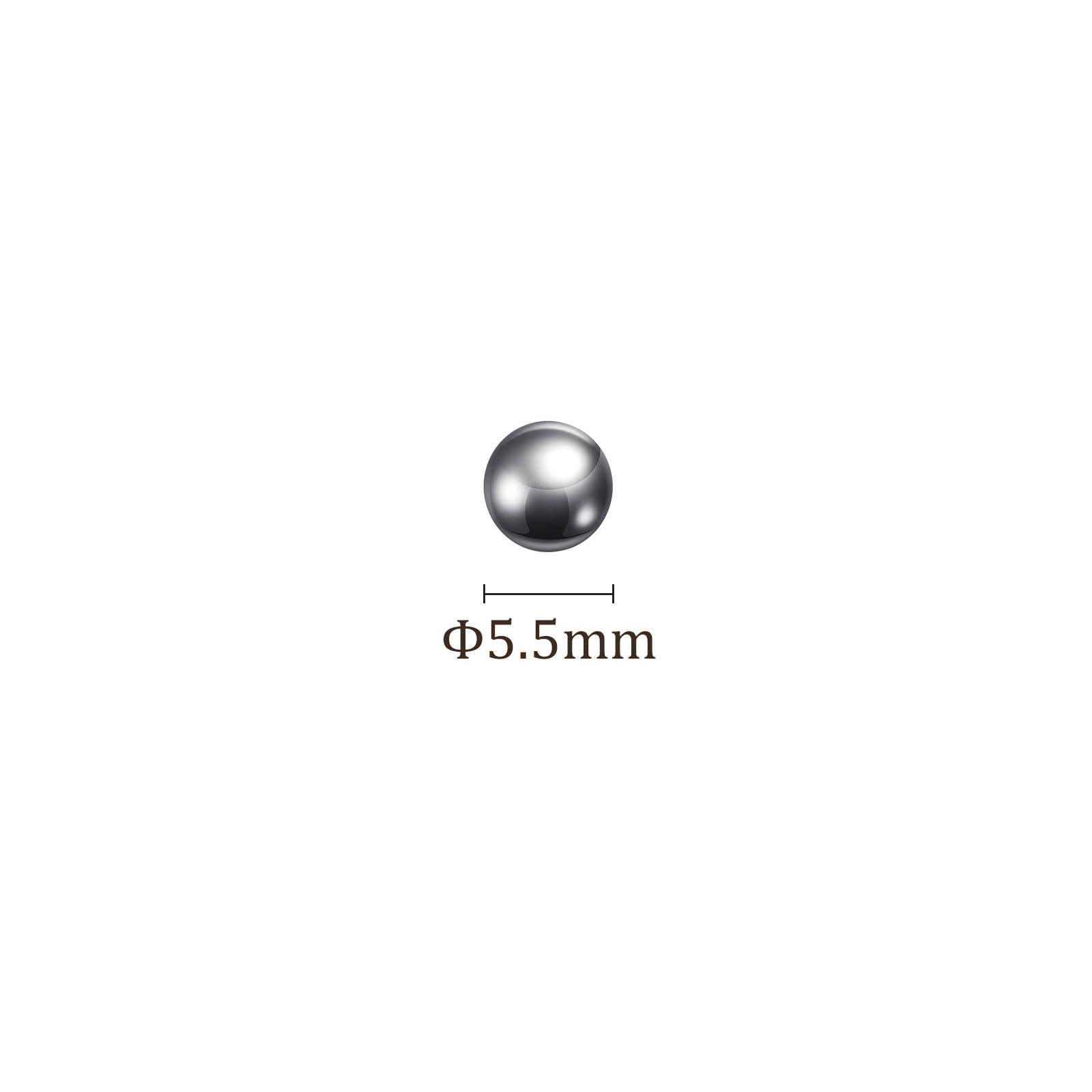 Precisione Sfere Acciaio al Carbonio 5.5mm per Cuscinetti Valvole Solido