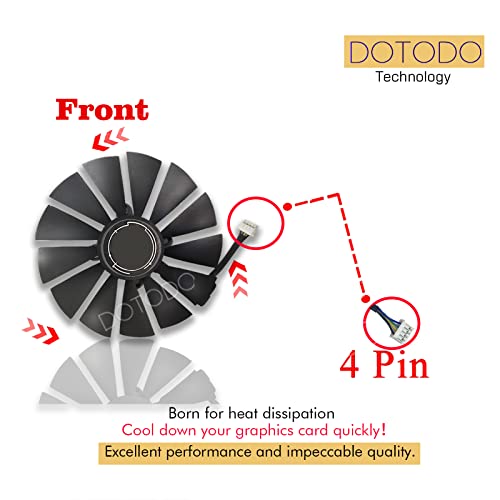Dotodo New 95MM PLD10010S12H Cooler Fan For ASUS ROG STRIX Dual RX 470 570 For AMD RX470 RX570 Gaming Video Card Cooling Fan (Fan-single) - Image 3