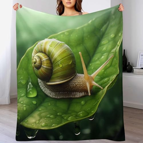 Manta de franela suave para sofá con diseño de caracol de 130x180 cm 2