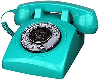TelPal Retro Landline Phone, Corded Antique Vintage Phone with Old Fashion Rotary Dial Keypad, Decorative Classic 80s Phone for Gift