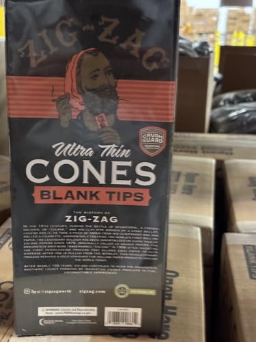 ZIG-ZAG Blank Tip Ultra Thin Pre Rolled Cones King Size Bulk Pack (800 Cone) - 100 mm - Image 5