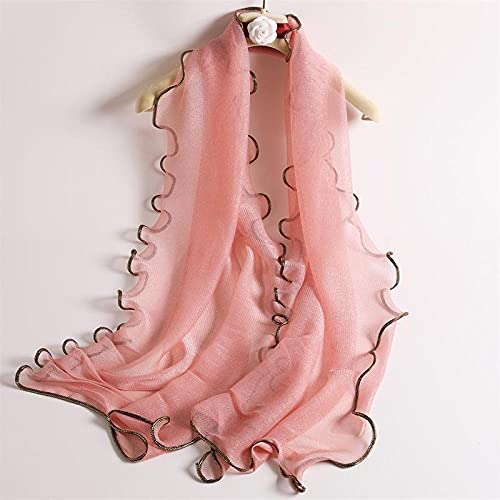 Queste sciarpe in raso di seta da donna sono setose, lucide, leggere, traspiranti, morbide e lisce, senza irritazioni o prurito, garantendo un comfort e una sicurezza eccellenti. Questa sciarpa di seta è crema solare, assorbe l'umidità, delicata sulla pelle, morbida, confortevole, traspirante, squisita fattura, buona solidità del colore e non sbiadisce.