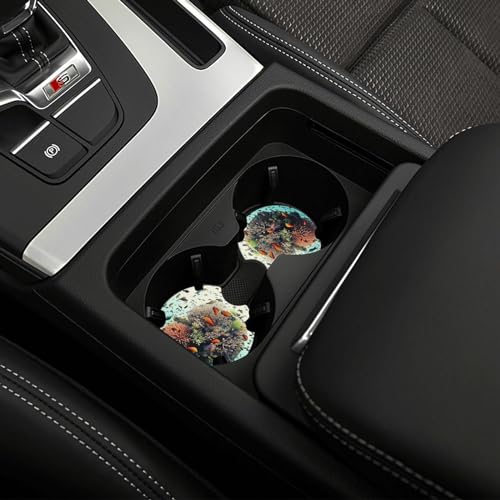 Portavasos para carro juego 2 unidades neopreno negro miniatura 6