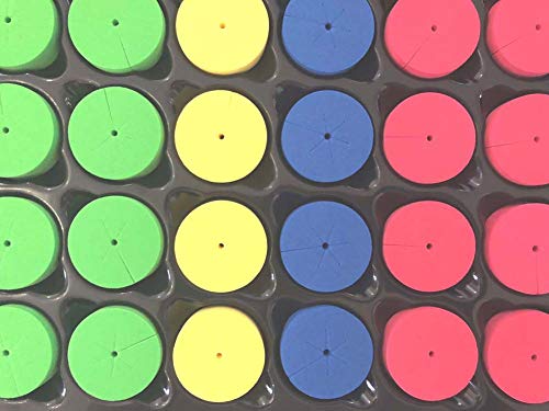 Image of 1.625 inch Cloning Collars 72 Pack and 12 Aeroponic Cloner Sprayers for HortiPots Clone Machine 35 Site 70 Site 140 Site (Mix-Colors Pack of 72)