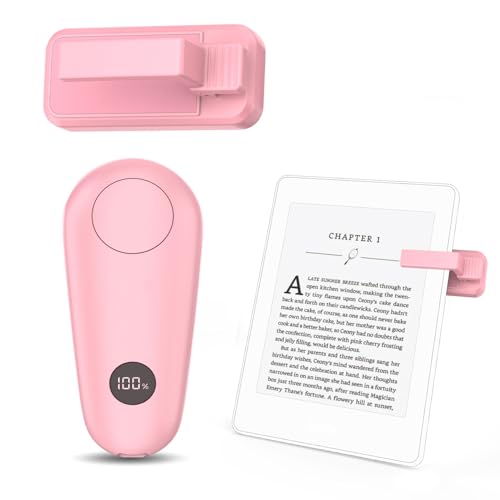 Image of Page Turner for Kindle, Remote Control Clicker for Kindle Paperwhite Colorsoft Accessories, Clicker Page Turner for iPad Tablets Reading Novels Taking, Pink