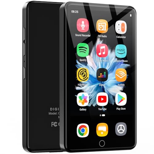 144GB MP3 Player with WiFi & Bluetooth, 4.02” IPS HD MP4 Player, MP3 Player with Speakers, Music Player for Kids, Android Music Player Preloaded with Spotify, Play Store