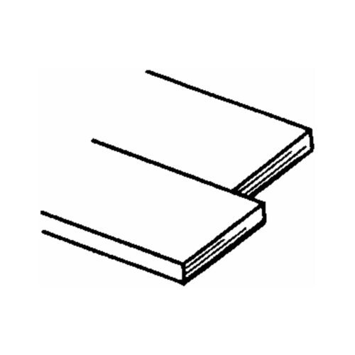 K&S 0.032 in. x 1/4 in. W x 36 in. L Brass Metal Strip