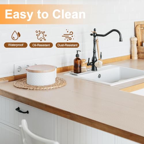 FEXIA Shelf Liner 2 Rolls 24IN x 20FT for Kitchen Cabinet Drawer, Fridge by FEXIA - Used condition - Image 6