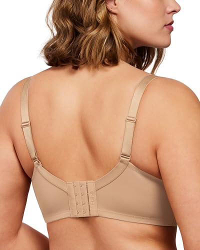 Image of HSIA Minimizer Bras for Women Full Coverage, Unlined Lace Sexy Plus Size Underwire Bra for Large Breasts