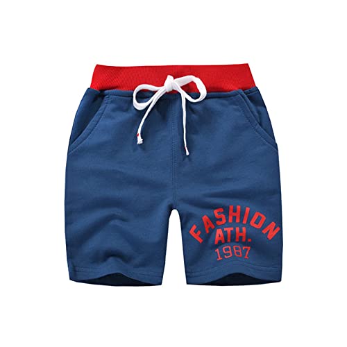 Generic Toddler Children Boys Pull On Cartoon Numbers Prints Pockets Sports Casual Pants Shorts Boys 5t Shorts