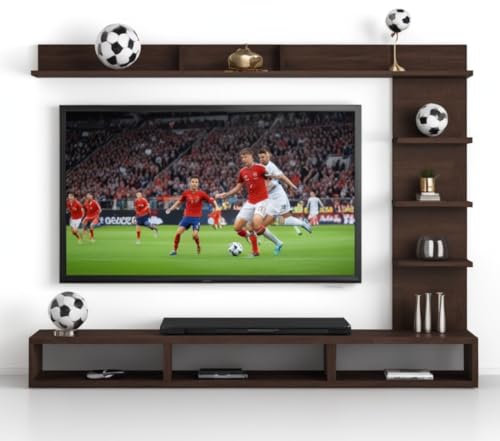 Image of 24 to 48 inch C Style Tv Cabinet Unit Set Elegant Home decore Style Wall Stand Home Decor Wall Shelf Wooden Racks Wall Decor for Living Room | Dining Room | Outdoor | Kid's Room