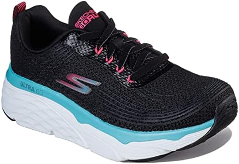 Skechers Women's Max Cushioning Elite Running Walking Sneaker, Black/Multi, 8 | Image 1