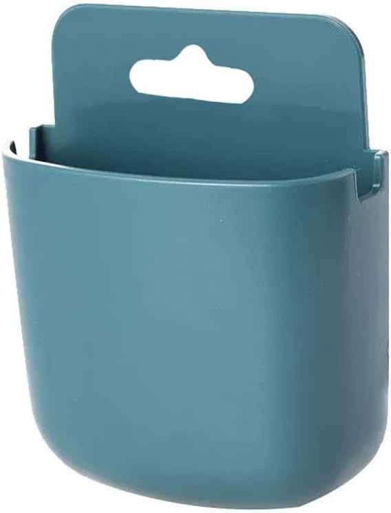 5PCS Wall-mounted Remote Control Storage Box Punch-free Home Mobile Phone Charging Storages Bracket Bedside Rack