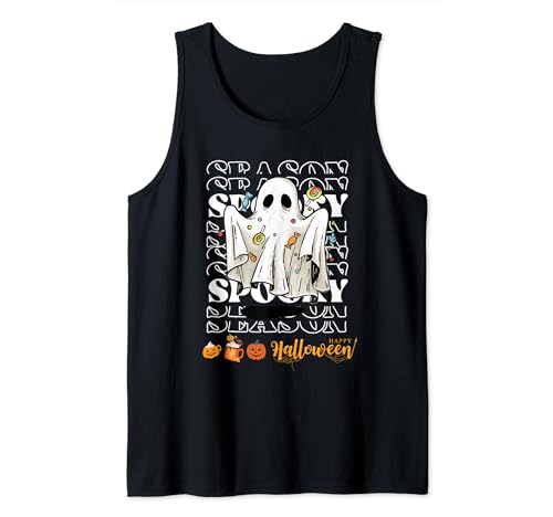 Boo Happy Halloween Cute Graphic - funny Halloween Camiseta sin Mangas