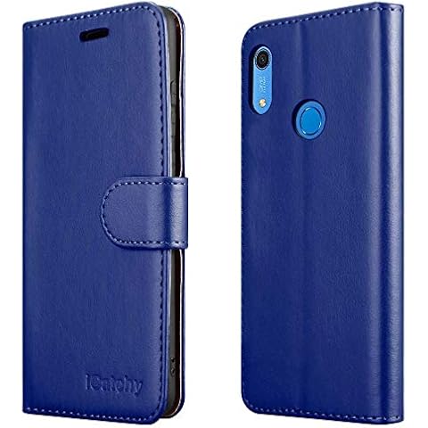 iCatchy Leather Wallet Case for Huawei Y6s Cover