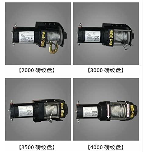 Image of Vehicle Self-Rescue Off-Road Winch 2000 Lbs 3000lbs Off-Road Vehicle Winch Electric Winch for Vehicle Crane 2000 Lbs (2000lbs)