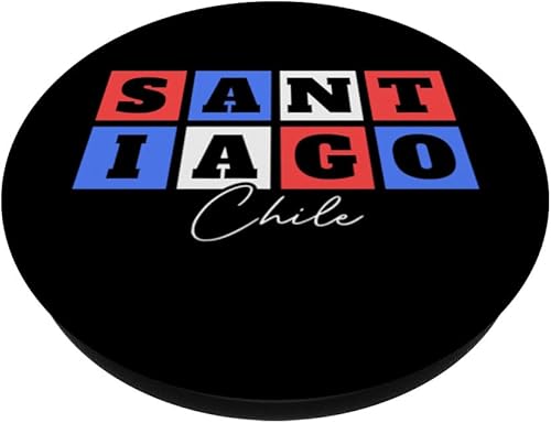 Miniatura 2 de Santiago Chile Travel Vacation Souvenir PopSockets Standard PopGrip