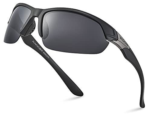 Image of Polarized Sport Sunglasses for Men Women Wrap Around UV400 Running Baseball Softball Fishing Driving Glasses