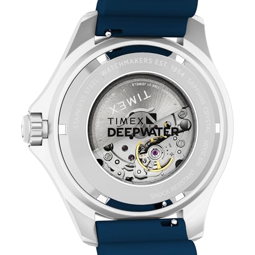 Image of TIMEX Deep Water Meridian Blue Round Dial Mechanical Automatic Men's Watch - TW2Y39900UJ