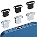QH-Shop Bouchons Anti-Poussière Port 6 Pièces Couvercle Anti-Poussière de Charge de Protections Bouchon de Poussiere Téléphone Compatible avec 13 Pro Max/12/11/8 Plus