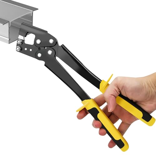 Mango perno crimpador drywall alicates: Nizirioo Acero ligero Kiel Pinzas de perforación fija profesional perno de agarre crimpadora de soporte compuesto ligero quilla de acero sólido alicates