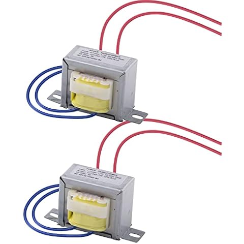 Jingzan 2 Pack Input AC 110V 50/60HZ Output AC 12V 10VA Power Transformer for Synchronous Motor Lighting Power Supplies, Audio Equipment etc. AC/AC Single Phase Cover